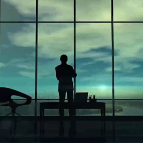 Homme pensif pour la création d'une video d'entreprise